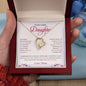 To My Lovely Daughter | Always keep Me In Your Heart - Forever Love Necklace