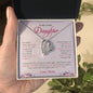 To My Lovely Daughter | Always keep Me In Your Heart - Forever Love Necklace