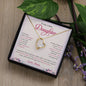 To My Lovely Daughter | Always keep Me In Your Heart - Forever Love Necklace
