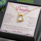 To My Lovely Daughter | Always keep Me In Your Heart - Forever Love Necklace