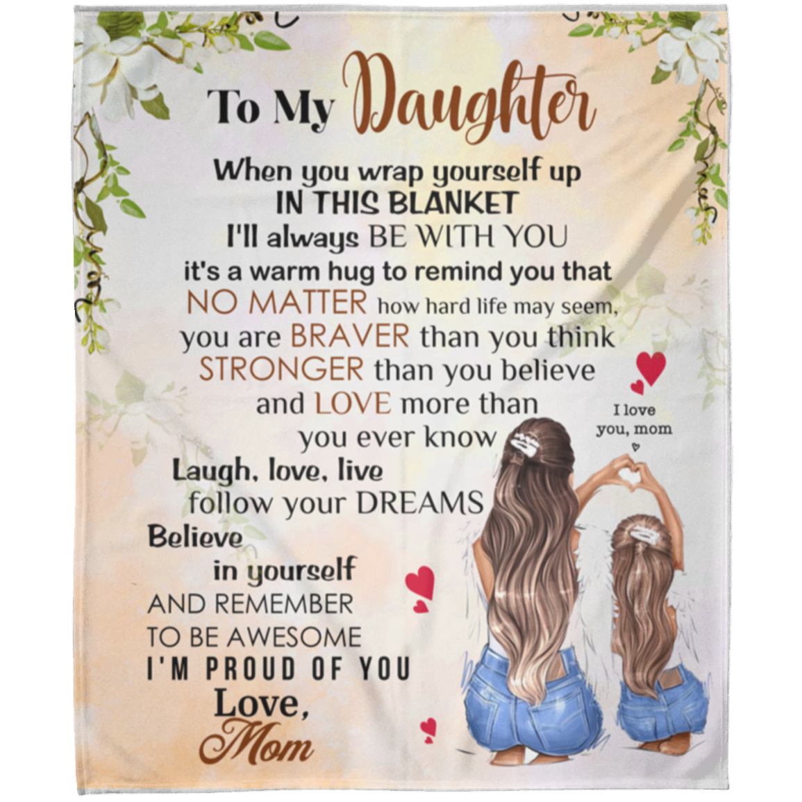 To My Daughter |FLM Arctic Fleece Blanket 50x60