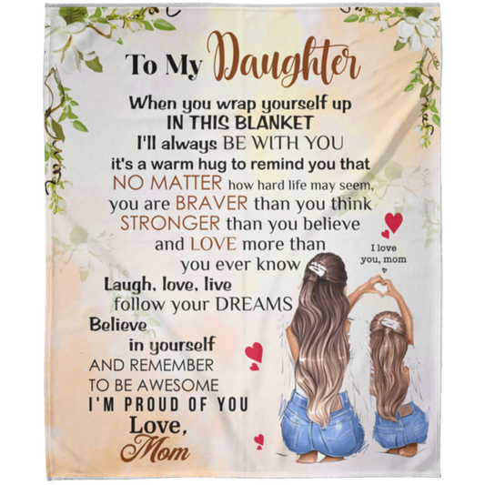 To My Daughter |FLM Arctic Fleece Blanket 50x60