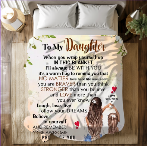 To My Daughter |FLM Arctic Fleece Blanket 50x60