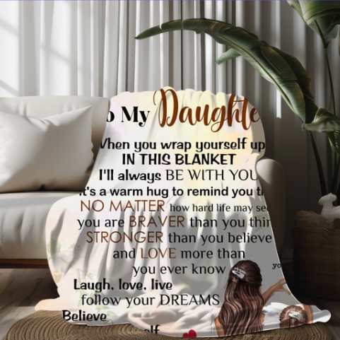 To My Daughter |FLM Arctic Fleece Blanket 50x60